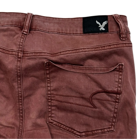 American Eagle Outfitters Super Stretch Faded Red Pants 10 - Picture 5 of 5